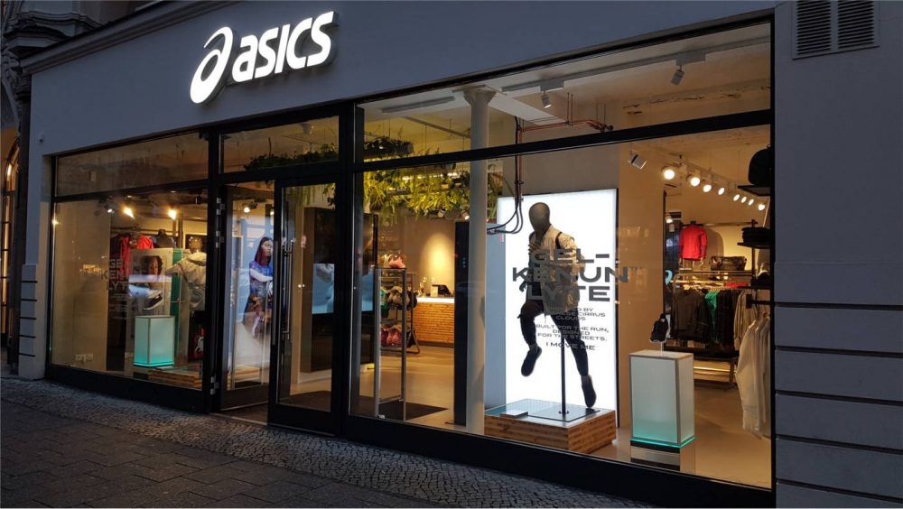 Suspended in Asics store Berlin | Urbana